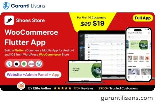 Shoes Store App – E-commerce Store app in Flutter 3.x (Android, iOS) with WooCommerce Full App