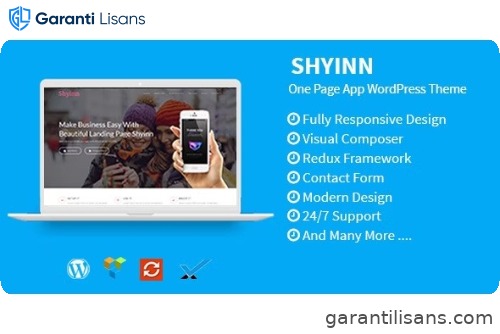 Shyinn – One Page App WordPress Theme