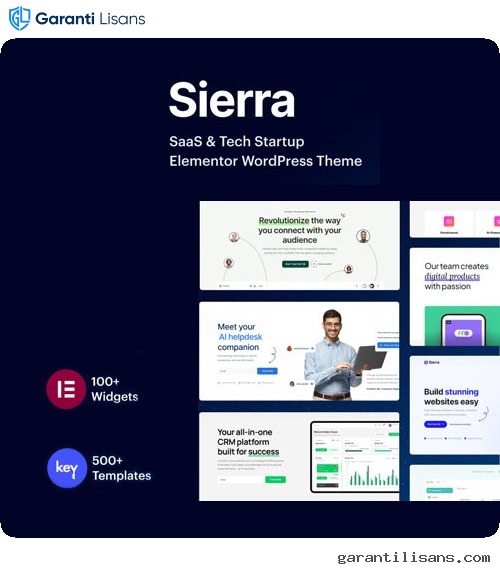 Sierra – SaaS & Tech Startup Elementor WordPress Theme
