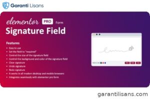 Signature Field for Elementor form