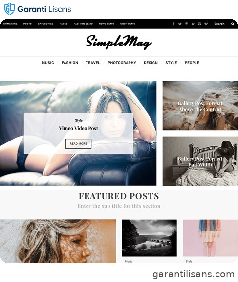 SimpleMag – Magazine theme for creative stuff