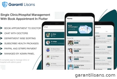 Single Clinic/Hospital Management With Book Appointment In Flutter