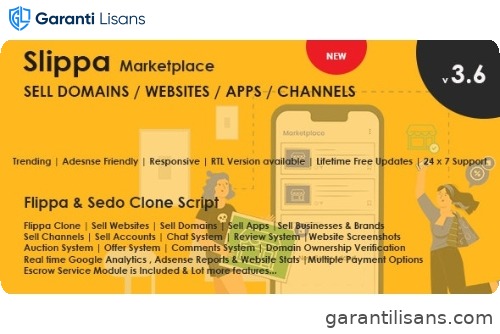 Slippa – Domains,Website ,App & Social Media Marketplace PHP Script