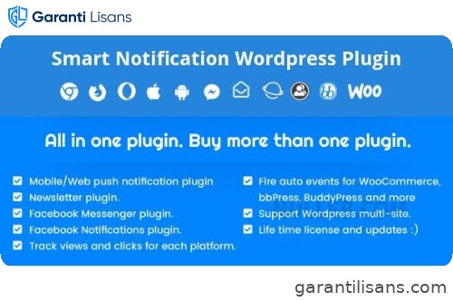 Smart Notification WordPress Plugin. Web & Mobile Push, FB Messenger, FB Notifications & Newsletter.