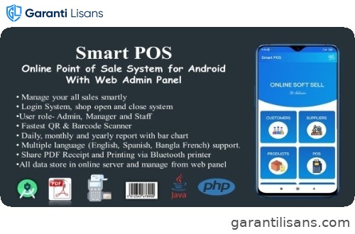 Smart POS-Online Point of Sale System for Android with Web Admin Panel
