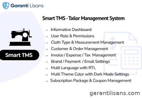 Smart TMS SaaS – Tailor Management System