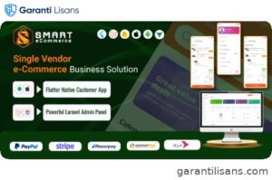 Smart eCommerce – Single Vendor Complete e-Commerce Mobile App With Admin Panel
