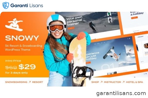 Snowy – Ski Resort & Snowboarding WordPress Theme