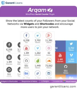 Social Counter Plugin for WordPress – Arqam