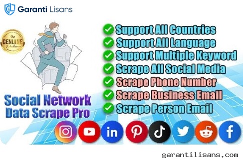Social Network Data Bulk Scrape & Extractor Pro