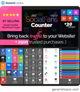 SocialFans – WP Responsive Social Counter Plugin
