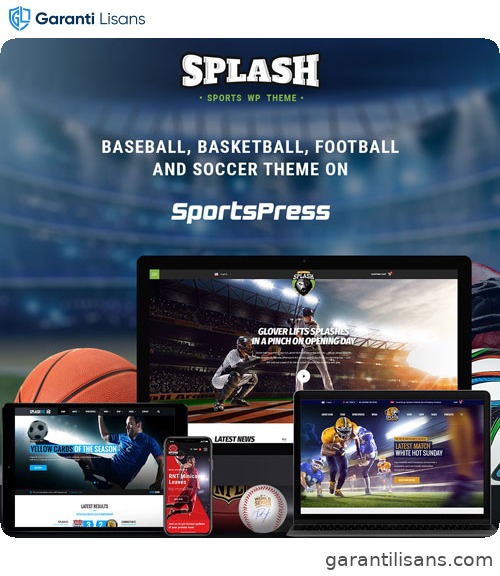 Splash Sport – WordPress Sports Theme for Basketball, Football, Soccer and Baseball Clubs