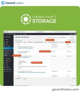 Storage for Contact Form CF7