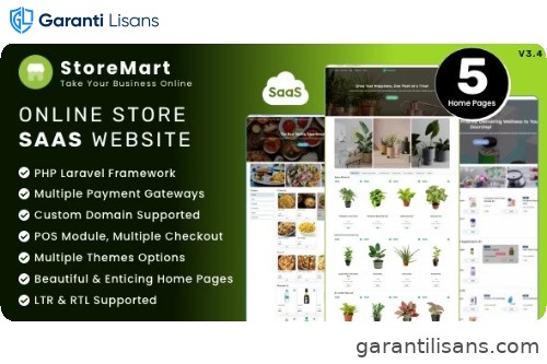 StoreMart SaaS – Online Product Selling Business Website Builder