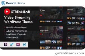 Streamlab – Video Streaming WordPress Theme