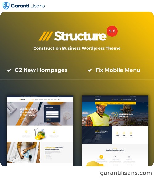 Structure – Construction WordPress Theme