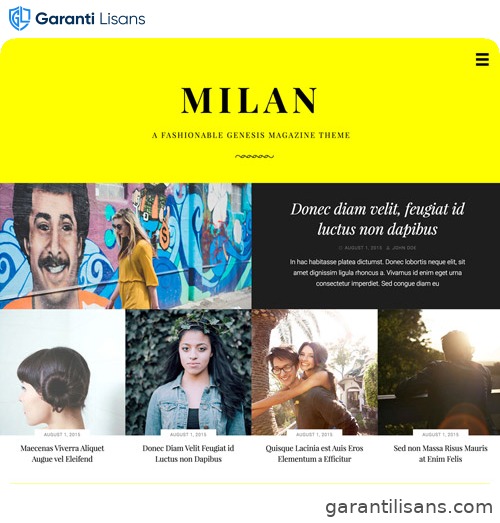 StudioPress Milan Pro Genesis WordPress Theme