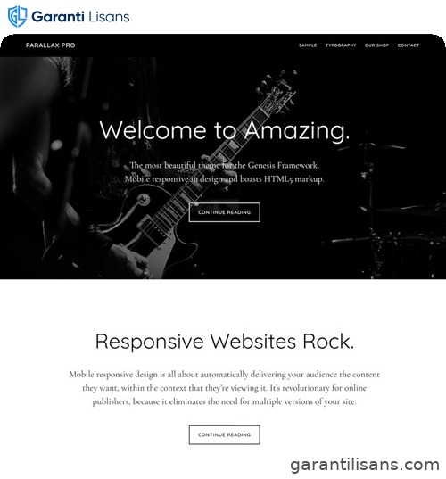 StudioPress Parallax Pro Genesis WordPress Theme