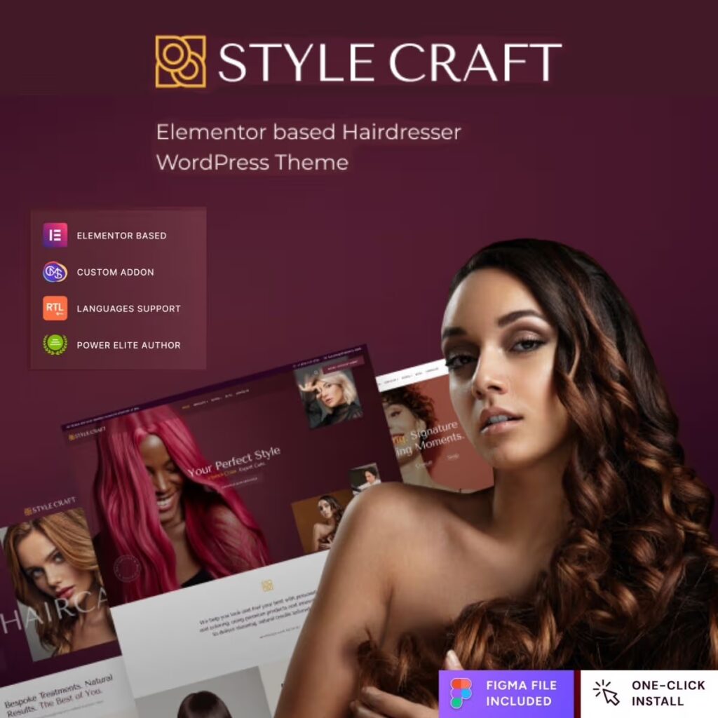 Style Craft – Hairdresser & Hair Salon WordPress Theme