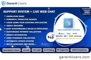 Support System-Live Web Chat & Client Desk & Ticket Help Desk