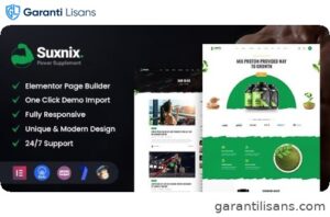 Suxnix – Health Supplement WordPress Theme