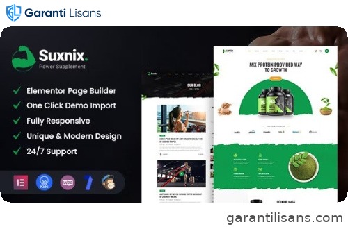 Suxnix – Health Supplement WordPress Theme