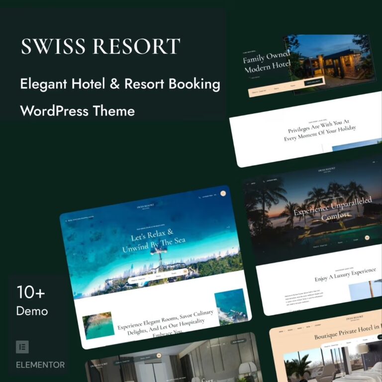 SwissResort – Resort & Hotel Booking WordPress Theme