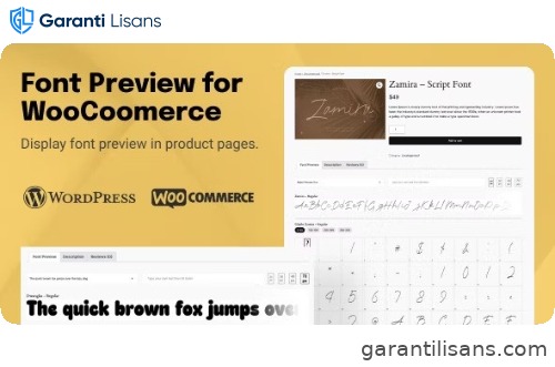 TW Font Preview for WooCommerce