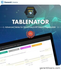 Tablenator – Advanced Tables for Visual Composer