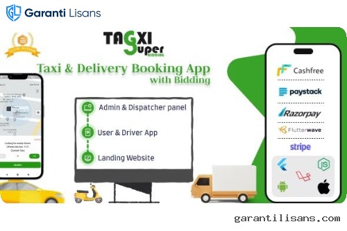 Tagxi Super Bidding – Taxi + Goods Delivery Complete Solution With Bidding Option