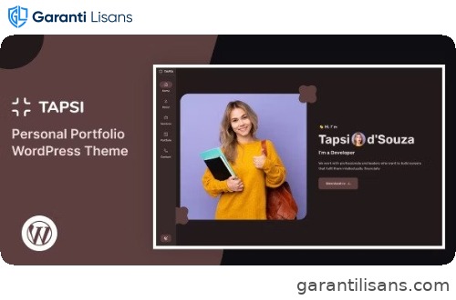 Tapsi – Personal Portfolio WordPress Theme