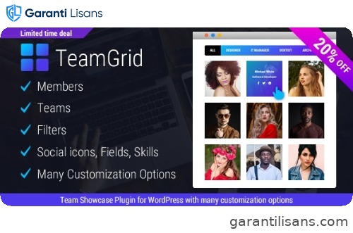 Team Grid – Team Member Showcase WordPress Plugin & Team Editor