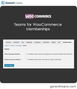 Teams for WooCommerce Memberships