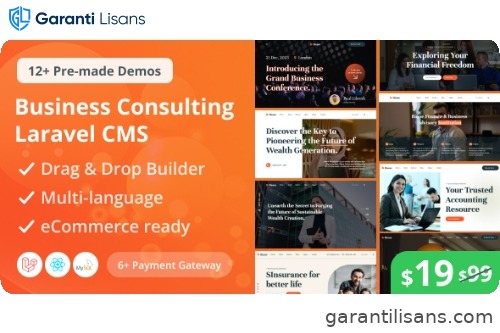 Bione – Business Consulting Laravel CMS With Live Page Builder