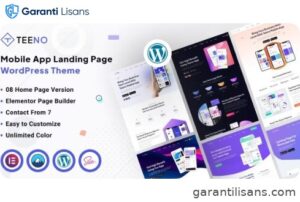 Teeno – App Landing WordPress Theme