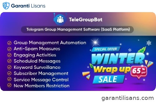 TeleGroupBot – Telegram Group Management Software (SaaS Platform)