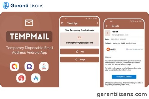 TempMail – Temporary Disposable Email Address App with AdMob Ads