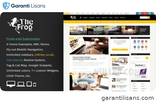The Frog = Creative News / Blog Magazine & Front-end Submission WP Theme