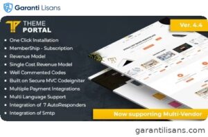 Theme portal multi-vendor eCommerce marketplace – sell digital products, themes, plugins, php script
