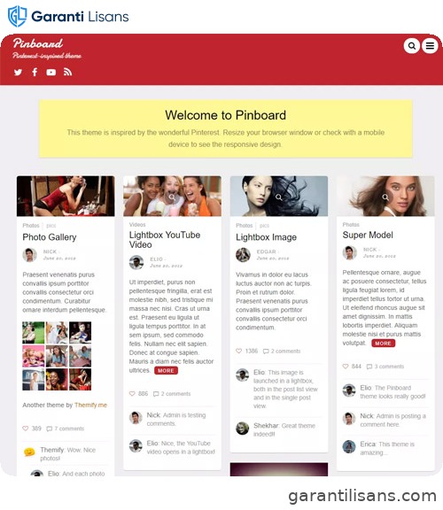 Themify Pinboard WordPress Theme