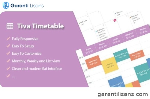 Tiva Timetable For PHP