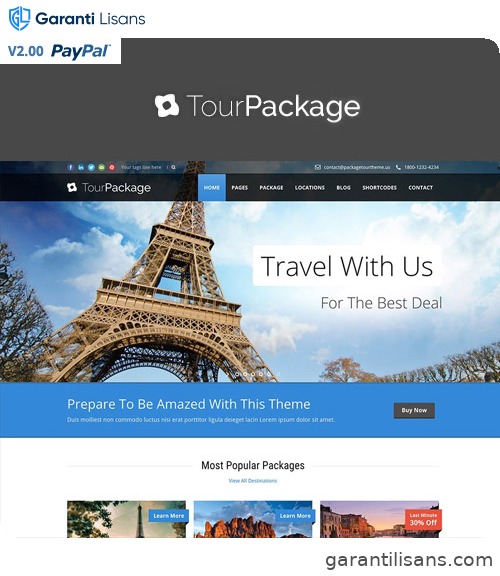 Tour Package – WordPress Travel/Tour Theme