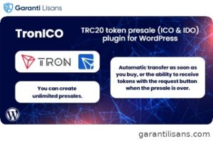 TronICO– TRC20 token presale (ICO & IDO) plugin for WordPress