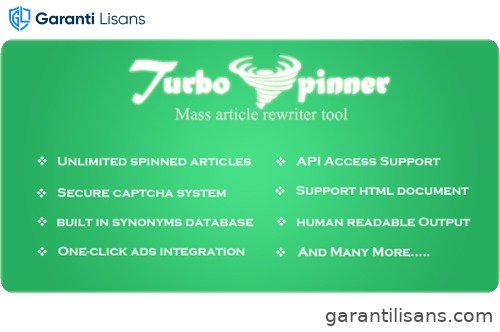 Turbo Spinner: Article Rewriter