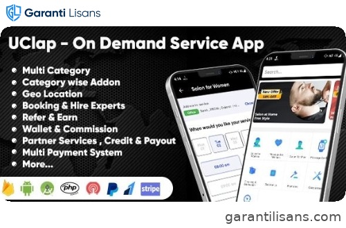 UClap – On Demand Home Service App | UrbanClap Clone | Android App with Interactive Admin Panel