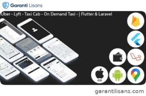Uber – Lyft – Taxi Cab – On Demand Taxi | Complete Solution | Flutter (Android+iOS) | Laravel