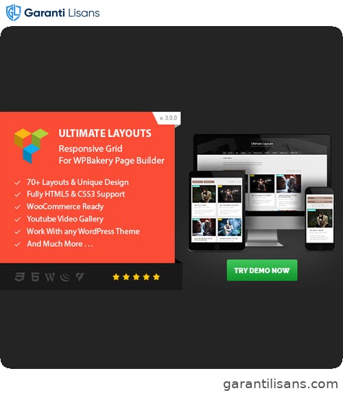 Ultimate Layouts – Responsive Grid & Youtube Video Gallery – Addon For WPBakery Page Builder