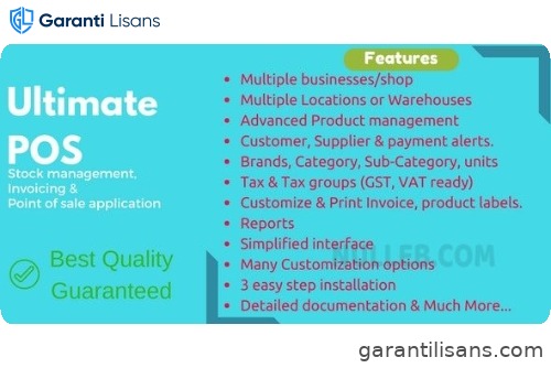 Ultimate POS – Best ERP, Stock Management, Point of Sale & Invoicing application