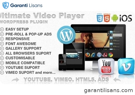Ultimate Player with YouTube, Vimeo, Ads WP Plugin