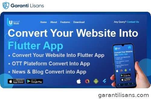 UniversalWeb – Convert Website to a Flutter App | Webview App | Web To App |Andorid | iOS